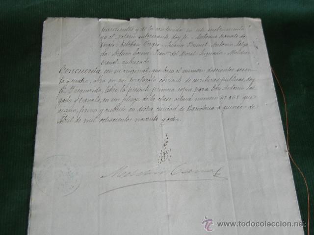 Manuscritos antiguos: DOCUMENTO NOTARIAL PODER NOTARIA DE MELCHOR CANAL Y SOLER, BARCELONA, 1898 - Foto 2
