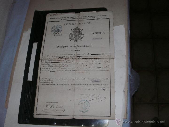 Manuscritos antiguos: ARMEE BELGE - Foto 1