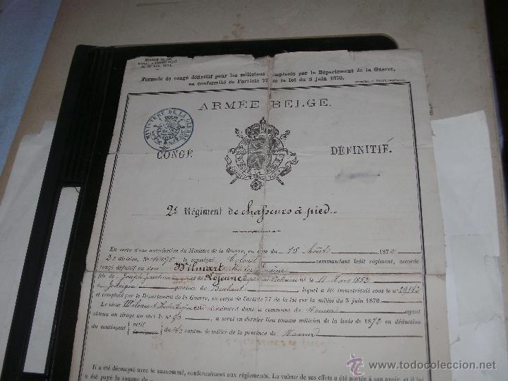 Manuscritos antiguos: ARMEE BELGE - Foto 2