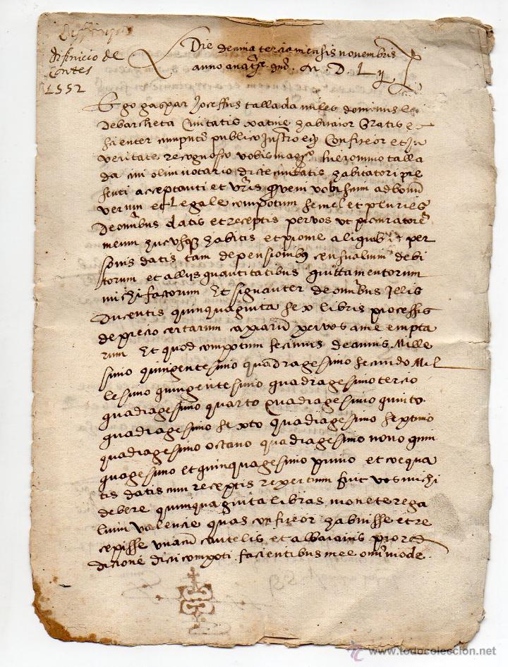 Resultado de imagen de documento antiguo escrito en latin