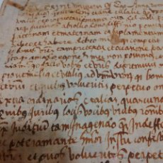 Manuscritos antiguos: MANUSCRITO DE PERGAMINO LETRAS GOTICAS 1.575 - GIRONA