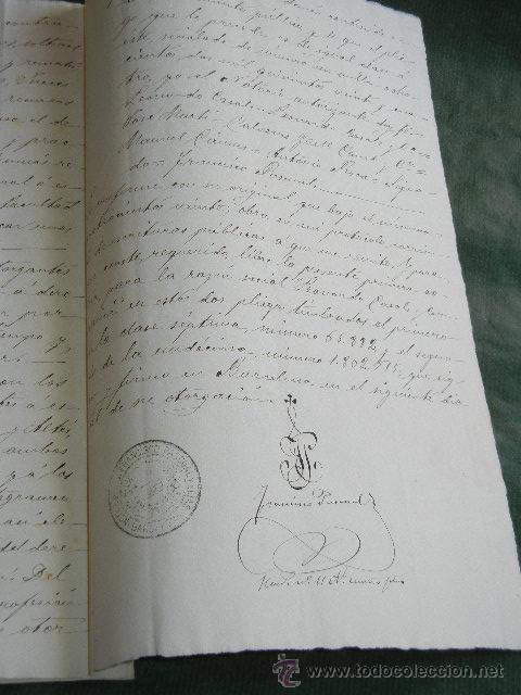 Manuscritos antiguos: DOCUMENTO NOTARIAL PODER NOTARIA DE FRANCISCO PASCUAL Y ELIAS,  BARCELONA 1903 - Foto 3