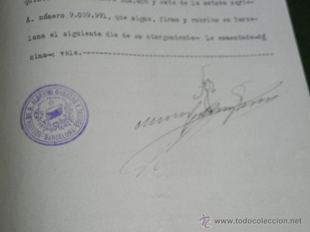 Manuscritos antiguos: DOCUMENTO PODER NOTARIA DE ALBERTO GABARRO Y TORRES, BARCELONA 1930 - Foto 2