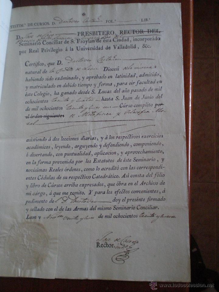 1832 a 1860 leon lote documentos subdirector te - Comprar 