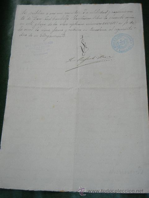 Manuscritos antiguos: DOCUMENTO NOTARIAL PODER NOTAR&Iacute;A LUIS RUFASTA BANUS - BARCELONA 1903 - Foto 2