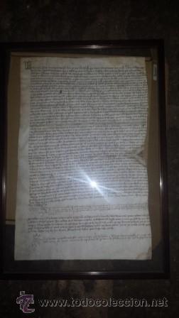 Manuscritos antiguos: DOCUMENTO ENMARCADO - Foto 1