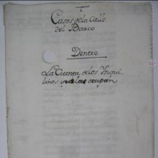 Manuscritos antiguos: MANUSCRITO Nº 41,1781,CALLE DEL BARCO,MADRID,CUENTA ALQUILER INQUILINOS,REF ROB. Lote 52647526