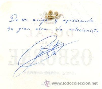 Manuscritos antiguos: SIGNED,AUTOGRAPH,FIRMA,JERONIMO SANTAMARIA,TORERO, VER GOOGLE. - Foto 1
