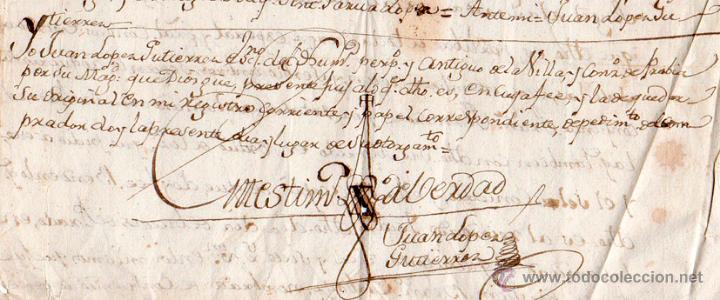 Documento Notarial Sello Carlos Iv 1804 Salas Verkauft Durch