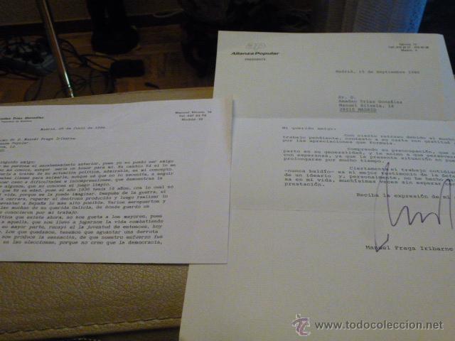 Manuscritos antiguos: CARTA FIRMADA MANUEL FRAGA IRIBARNE - Foto 1