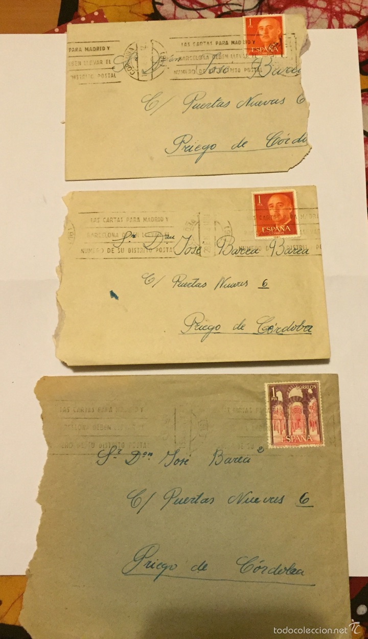 Manuscritos antiguos: Cartas circuladas en 1961 - Foto 1
