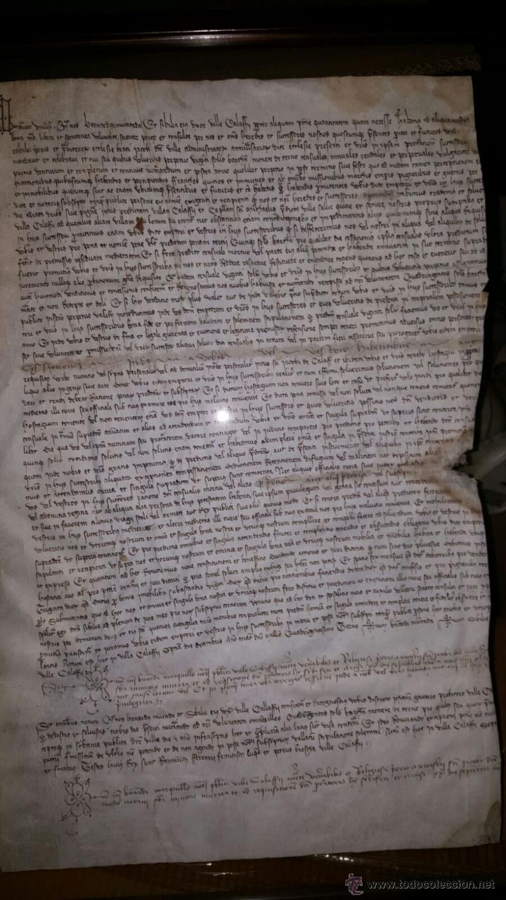 Manuscritos antiguos: DOCUMENTO ENMARCADO - Foto 6