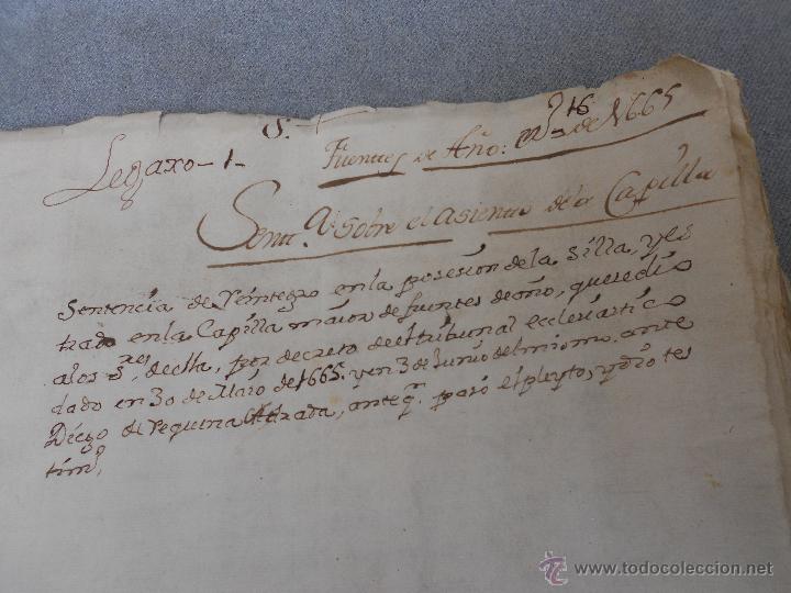 Manuscritos antiguos: LEGAJO DE 1665. - Foto 2