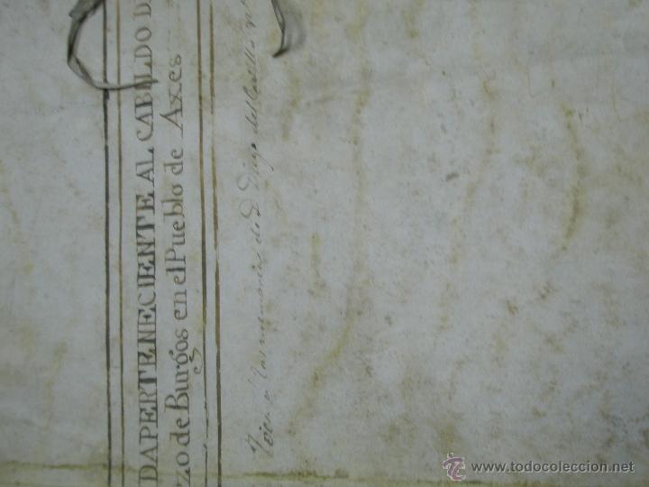 Manuscritos antiguos: BURGOS. DOCUMENTOS MANUSCRITOS S.XVIII-XIX. - Foto 3