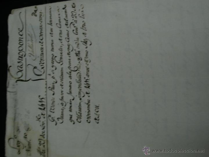 Manuscritos antiguos: 1415. DOCUMENTO MANUSCRITO SOBRE VITELA DE GRAN TAMA&Ntilde;O. - Foto 2