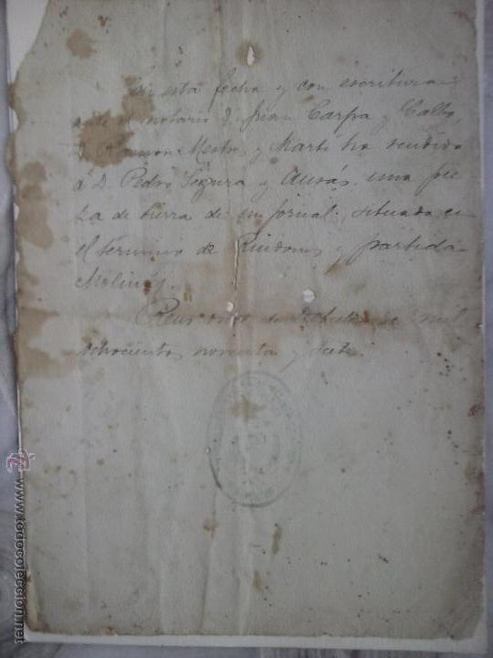 Manuscritos antiguos: DOCUMENTO NOTARIAL , REUS 1897. - Foto 1