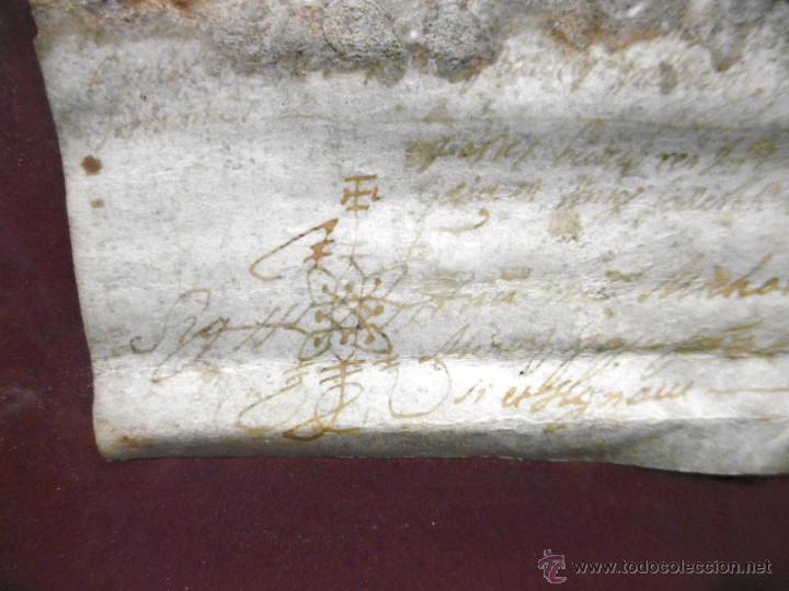 Manuscritos antiguos: PERGAMINO ANTIGUO MANUSCRITO, DOCUMENTO O ESCRITURA, ECLESIASTICO? - Foto 1