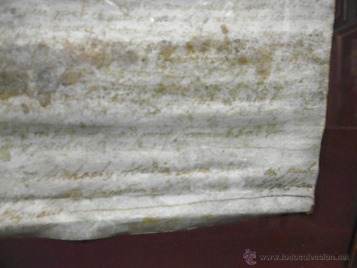Manuscritos antiguos: PERGAMINO ANTIGUO MANUSCRITO, DOCUMENTO O ESCRITURA, ECLESIASTICO? - Foto 7