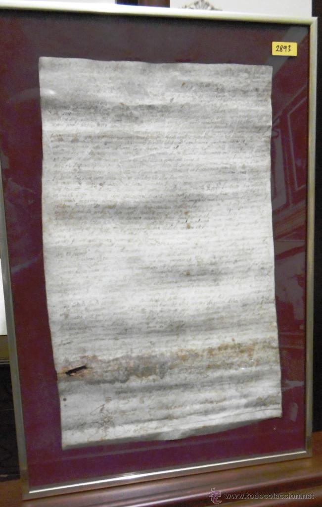 Manuscritos antiguos: PERGAMINO ANTIGUO MANUSCRITO, DOCUMENTO O ESCRITURA, ECLESIASTICO? - Foto 8