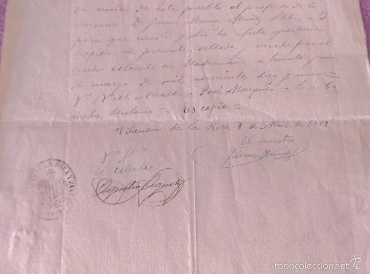 Manuscritos antiguos: CESE DE MADREMA&Ntilde;A, VILANOVA DE LA ROCA, (VILANOVA DEL VALLES, ROCA DEL VALLES) 1919 - Foto 2