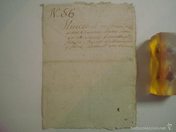 Alte Manuskripte: MANUSCRITO DE 1652. GERUNDA.TEXTO EN LATIN.JUICIO CENSAL. 8 P&Aacute;GINAS. FOLIO MENOR