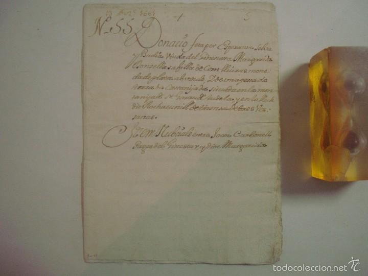 Ancient Manuscripts: MANUSCRITO DE 1661.VICARIA GERUNDA.TEXTO CATAL&Aacute;N. 12 P&Aacute;GINAS. FOLIO MENOR