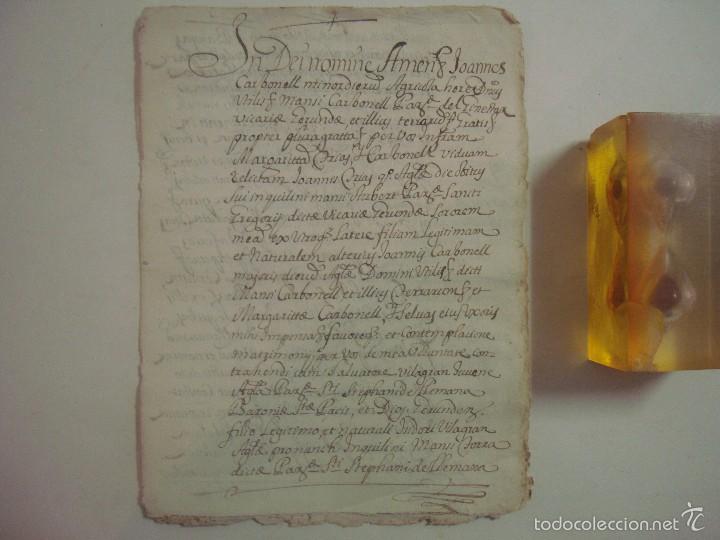 Manuscritos antiguos: MANUSCRITO DE 1699.DONACI&Oacute;N. GIRONA.TEXTO LAT&Iacute;N. FOLIO MENOR. 9 P&Aacute;GINAS