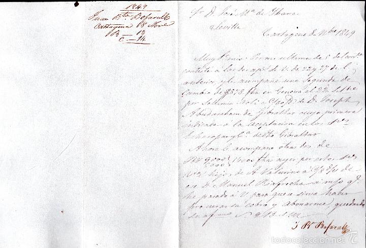 Manuscritos antiguos: JUAN BAUTISTA BOFARUL. 1849. CADIZ. - Foto 1