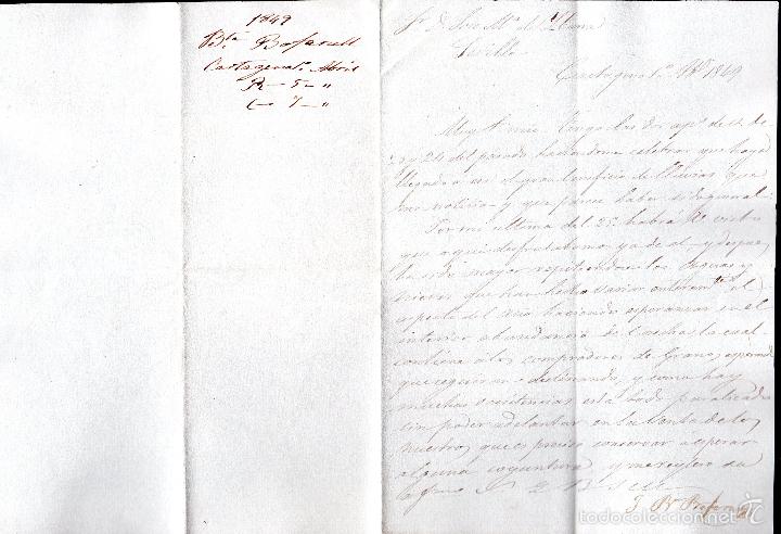 Manuscritos antiguos: JUAN BAUTISTA BOFARUL. 1849. CADIZ. - Foto 1