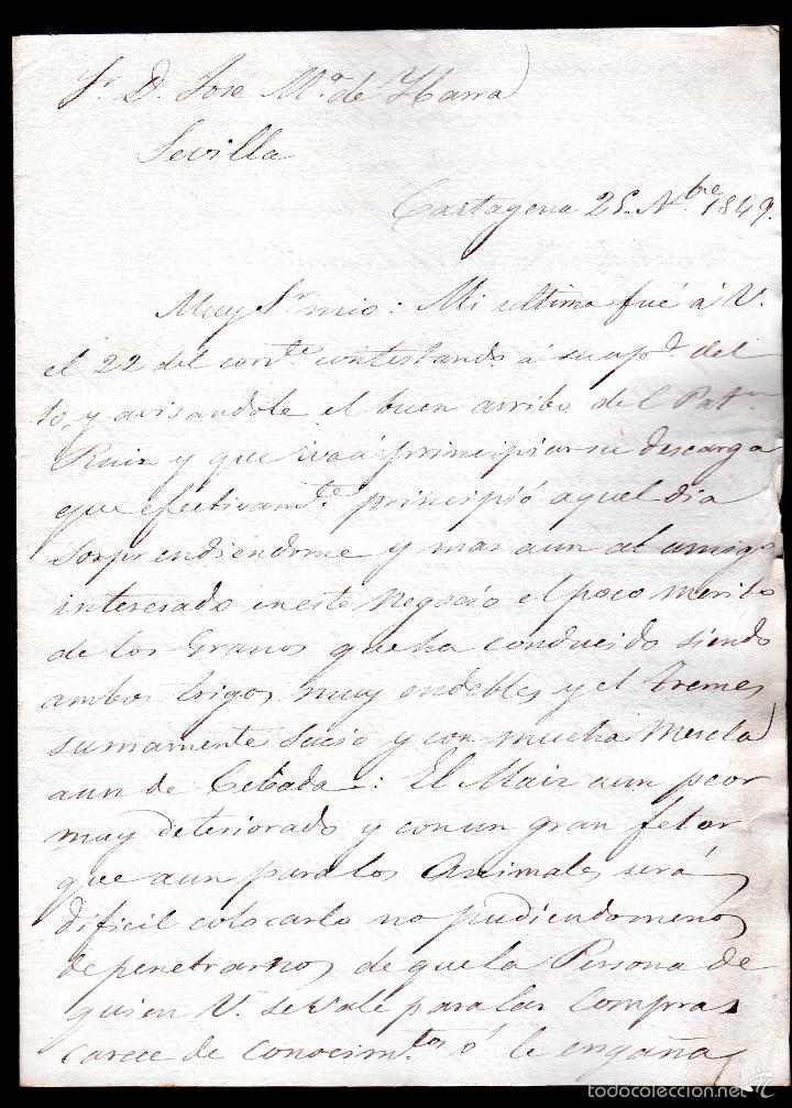 Manuscritos antiguos: JUAN BAUTISTA BOFARUL. 1849. CADIZ. - Foto 1