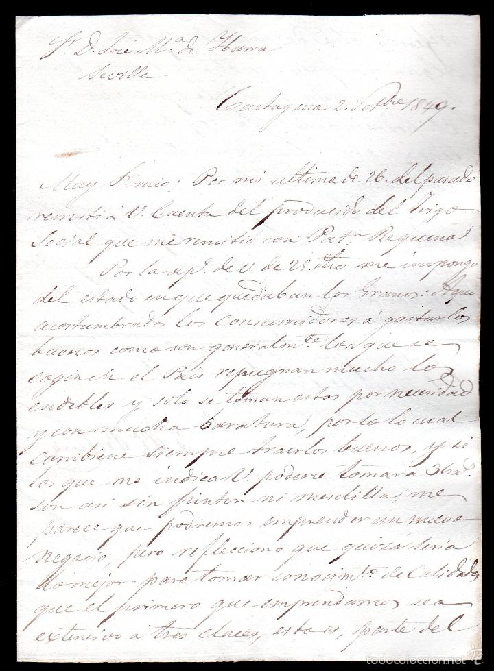Manuscritos antiguos: JUAN BAUTISTA BOFARUL. 1849. CADIZ. - Foto 1
