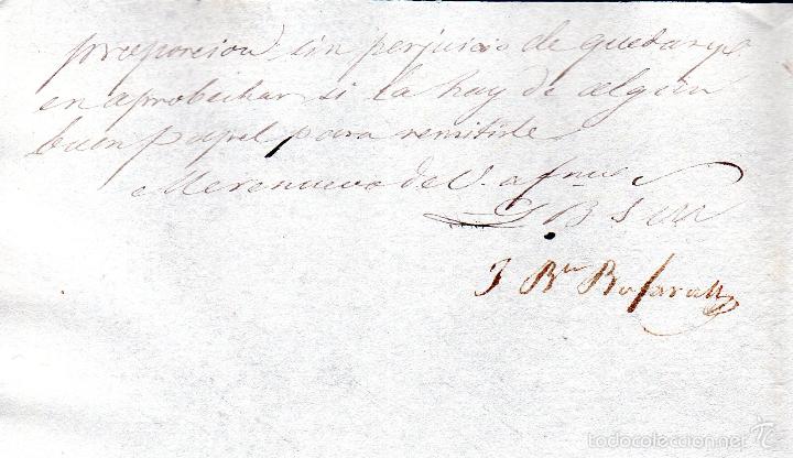 Manuscritos antiguos: JUAN BAUTISTA BOFARUL. 1849. CADIZ. - Foto 2