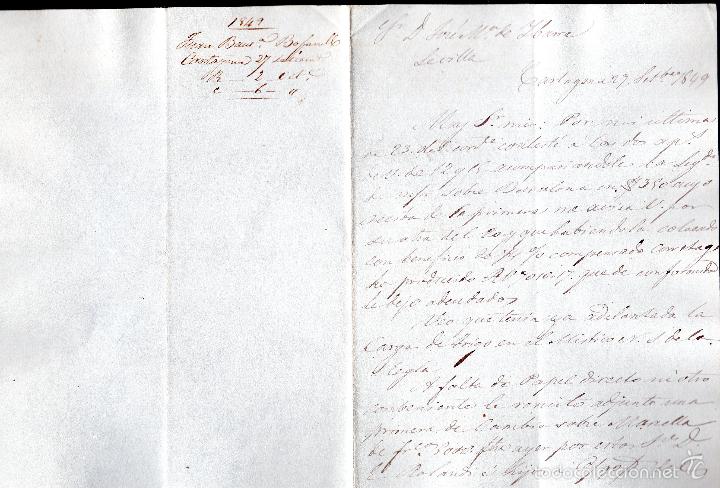 Manuscritos antiguos: JUAN BAUTISTA BOFARUL. 1849. CADIZ. - Foto 1