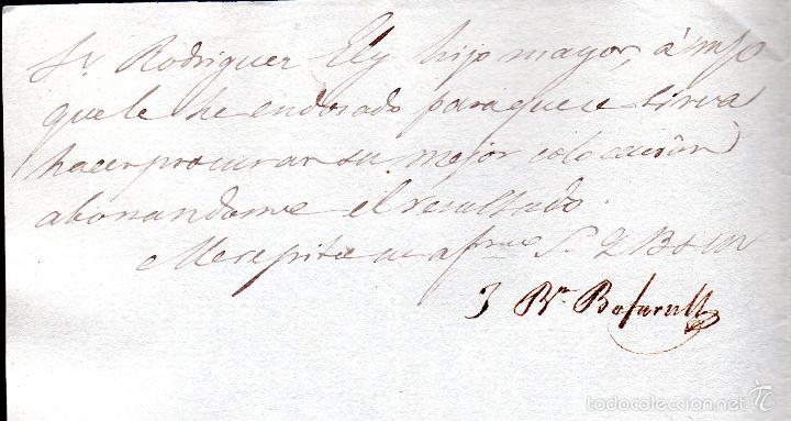 Manuscritos antiguos: JUAN BAUTISTA BOFARUL. 1849. CADIZ. - Foto 2