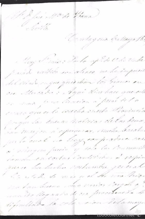 Manuscritos antiguos: JUAN BAUTISTA BOFARUL. 1849. CADIZ. - Foto 1