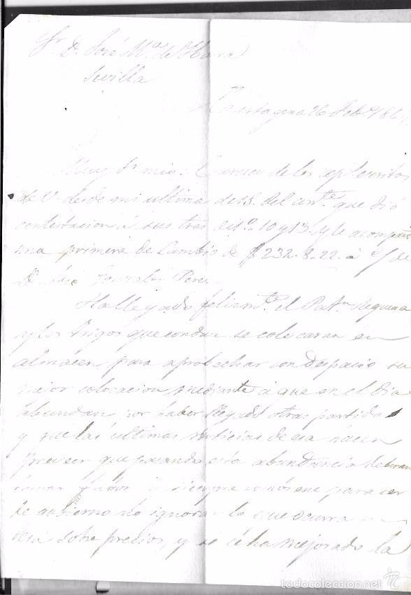 Manuscritos antiguos: JUAN BAUTISTA BOFARUL. 1849. CADIZ. - Foto 1