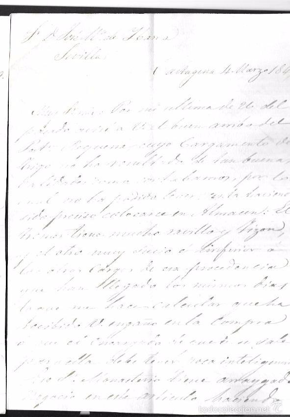 Manuscritos antiguos: JUAN BAUTISTA BOFARUL. 1849. CADIZ. - Foto 1
