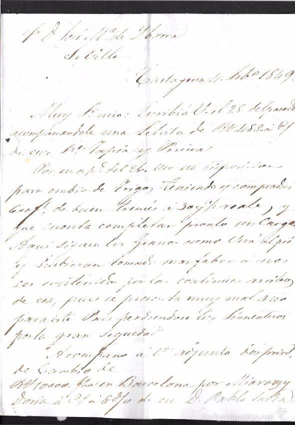 Manuscritos antiguos: JUAN BAUTISTA BOFARUL. 1849. CADIZ. - Foto 1