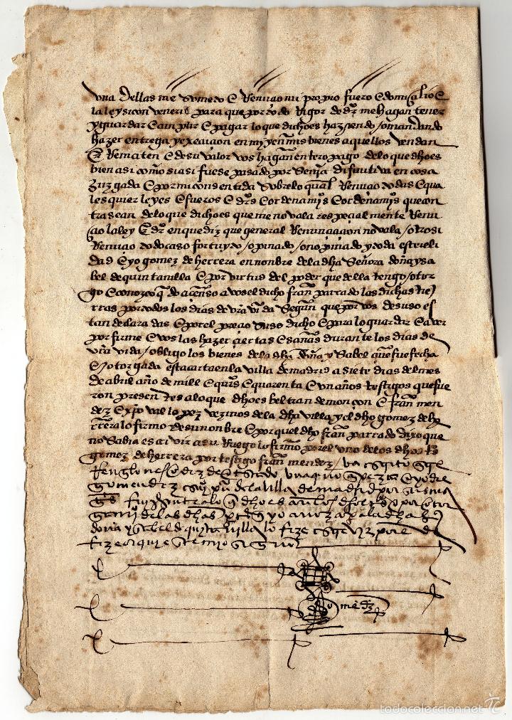 Manuscrito Escritura De Arrendamiento De Tier Comprar Manuscritos Antiguos En Todocoleccion 7356