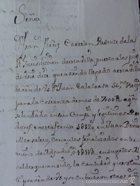 Manuscritos antiguos: Gineta Murcia c&aacute;rcel al alcalde - Foto 1