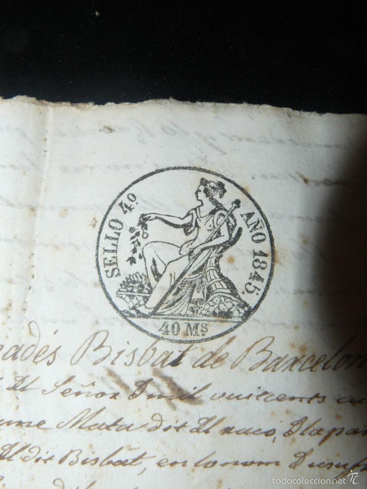 Manuscritos antiguos: VILAFRANCA DEL PENED&Egrave;S 1845- DOCUMENTO MANUSCRITO - Foto 2