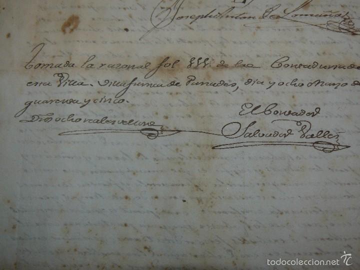 Manuscritos antiguos: VILAFRANCA DEL PENED&Egrave;S 1845- DOCUMENTO MANUSCRITO - Foto 8