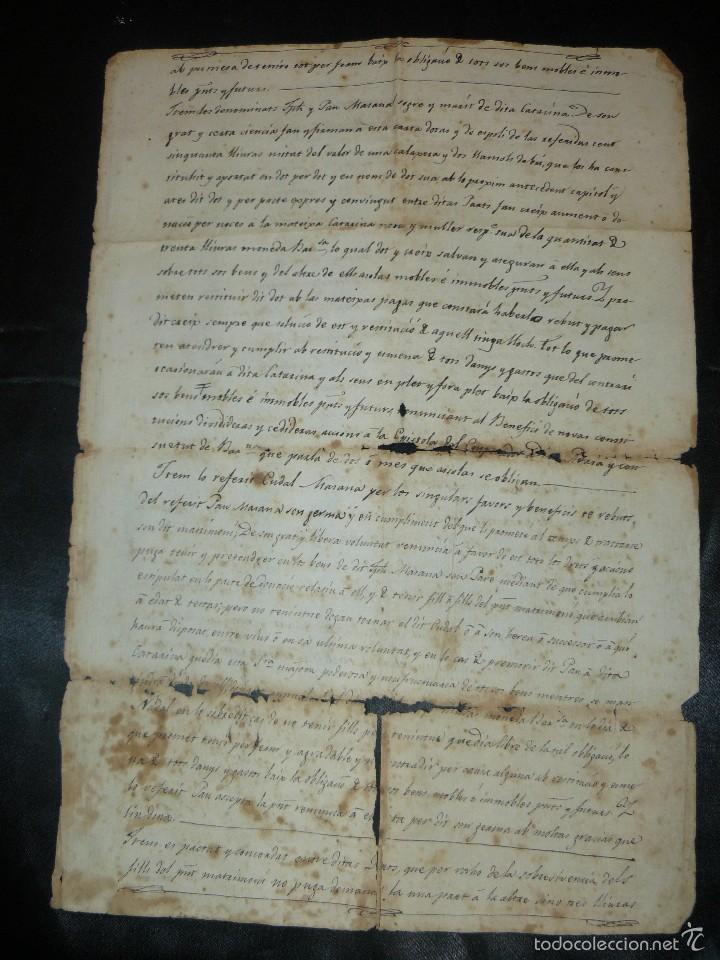Manuscritos antiguos: MANUSCRITO 1827 / TESTAMENTO - Foto 11