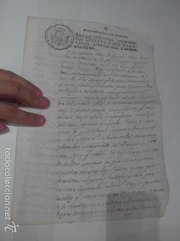 Manuscritos antiguos: Antiguo documento de 1800 a estudiar, barcelona - Foto 1