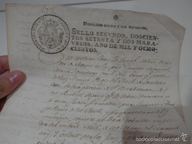 Manuscritos antiguos: Antiguo documento de 1800 a estudiar, barcelona - Foto 2