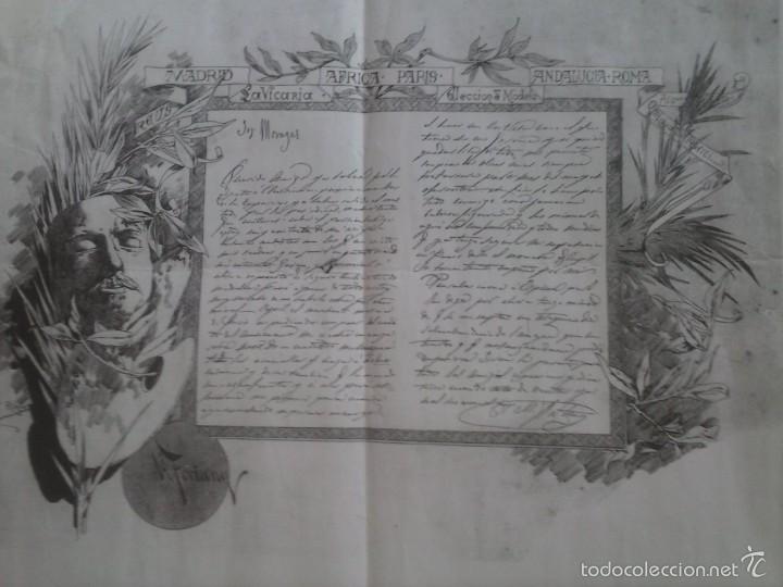 Manoscritti antichi: CARTA DE J.M.FORTUNY - REUS.