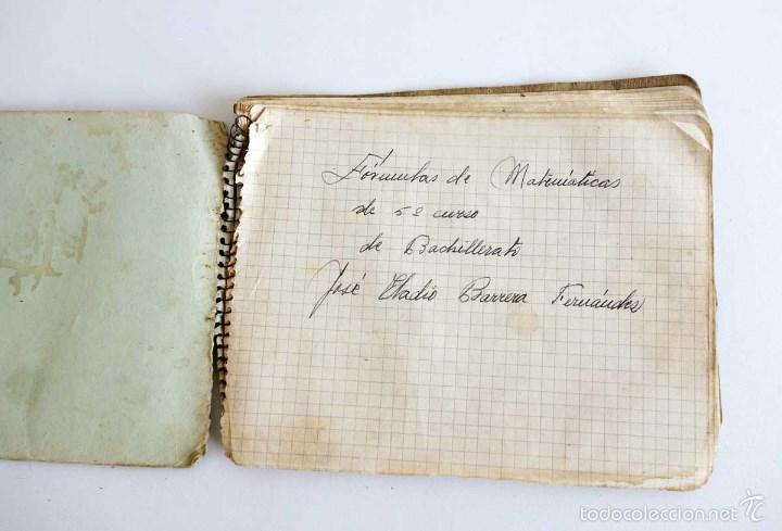Manuscritos antiguos: LOTE DE PROFESOR MATEM&Aacute;TICAS 1967 - Foto 4