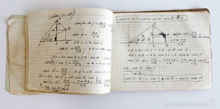 Manuscritos antiguos: LOTE DE PROFESOR MATEM&Aacute;TICAS 1967 - Foto 6