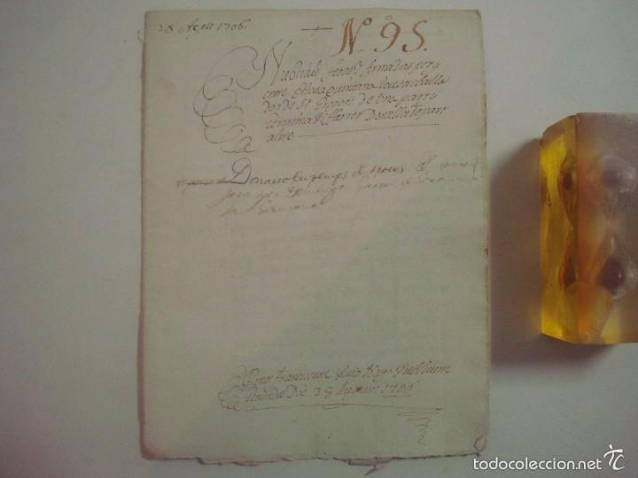 Ancient Manuscripts: MANUSCRITO DE 1706. GERUNDA.GIRONA. NUBCIALS.TEXTO LAT&Iacute;N. 7 P&Aacute;GINAS.FOLIO MENOR