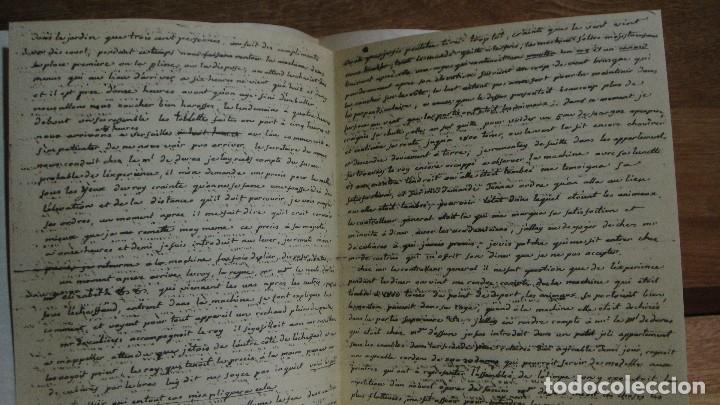 Manuscritos antiguos: manuscrito facsimil de etienne de montgolfier - Foto 1